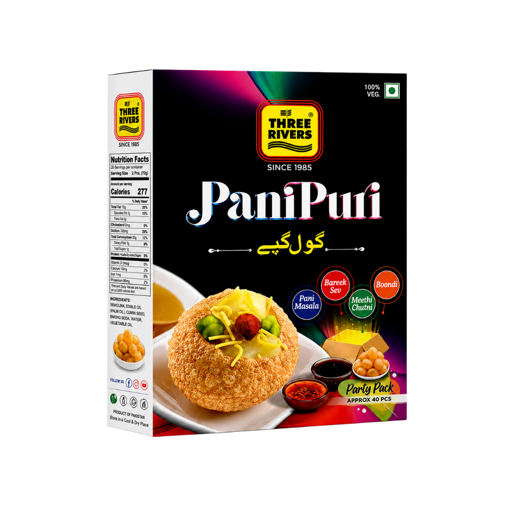 Three Rivers Pani Puri 40 packs buy online USA - 1